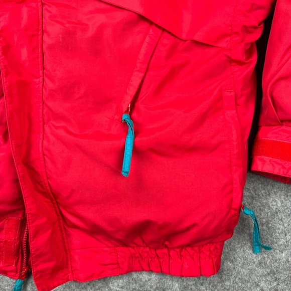 VTG Columbia Jacket Mens‎ Large Red Blue Whirlibird 3 in 1 Coat Down Insulated - Picture 6 of 16